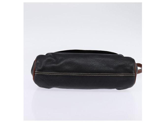 BALLY Borsa a Spalla in Pelle Nera e Oro Auth BA5594 Nero D'oro - vista 5