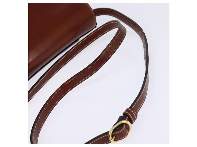 BALLY Borsa a Spalla in Pelle Nera e Oro Auth BA5594 Nero D'oro - vista 7
