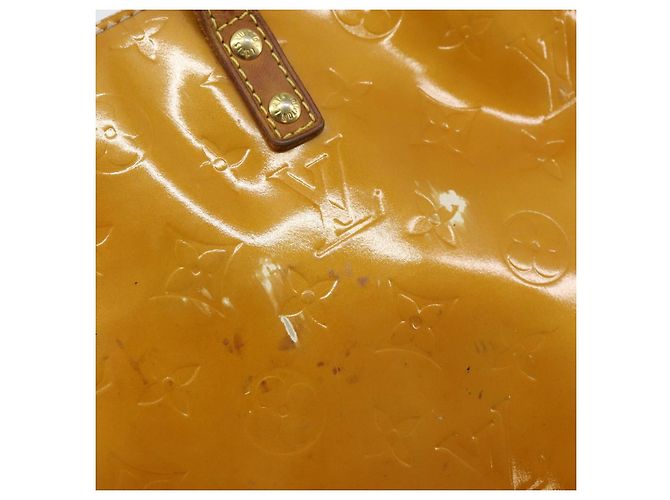 LOUIS VUITTON Borsa a Mano Monogram Vernis Reade PM Beige M91334 LV Auth SW1514 - vista 10