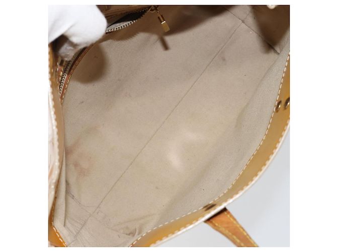 LOUIS VUITTON Borsa a Mano Monogram Vernis Reade PM Beige M91334 LV Auth SW1514 - vista 11