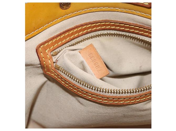LOUIS VUITTON Borsa a Mano Monogram Vernis Reade PM Beige M91334 LV Auth SW1514 - vista 12