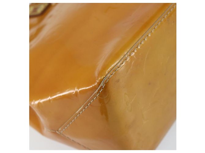 LOUIS VUITTON Borsa a Mano Monogram Vernis Reade PM Beige M91334 LV Auth SW1514 - vista 16