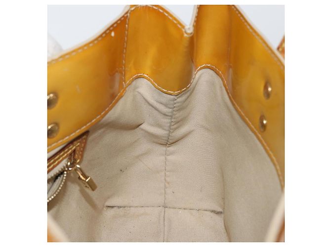 LOUIS VUITTON Borsa a Mano Monogram Vernis Reade PM Beige M91334 LV Auth SW1514 - vista 19