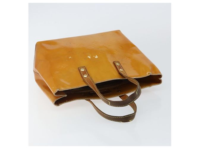 LOUIS VUITTON Borsa a Mano Monogram Vernis Reade PM Beige M91334 LV Auth SW1514 - vista 6