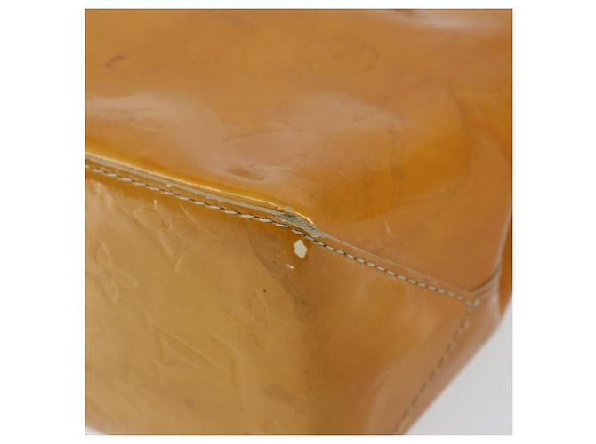 LOUIS VUITTON Borsa a Mano Monogram Vernis Reade PM Beige M91334 LV Auth SW1514 - vista 9