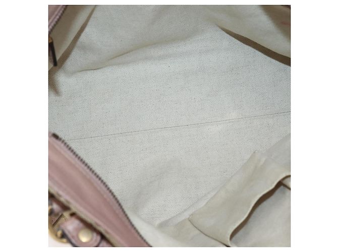 Gucci Borsa a mano GG Canvas 2way Beige Oro 323675 Auth BA5865 D'oro - vista 11