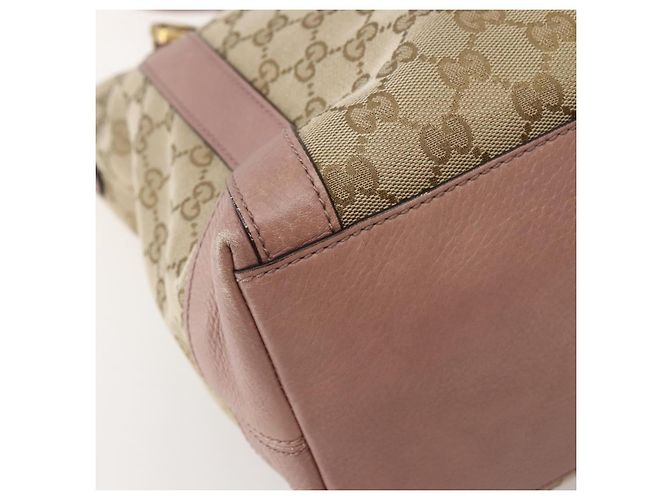 Gucci Borsa a mano GG Canvas 2way Beige Oro 323675 Auth BA5865 D'oro - vista 17