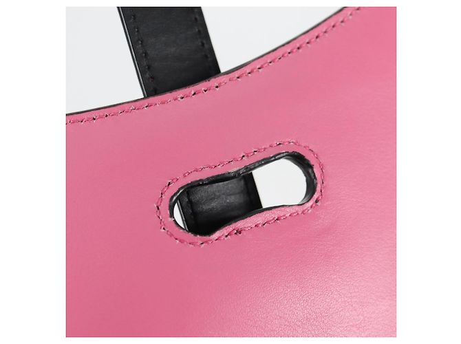 PRADA Borsa a mano Bell in pelle 2 in 1 Rosa Oro Auth 141818M D'oro - vista 10