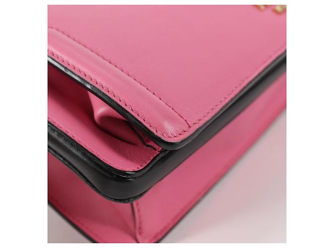 PRADA Borsa a mano Bell in pelle 2 in 1 Rosa Oro Auth 141818M D'oro - vista 16