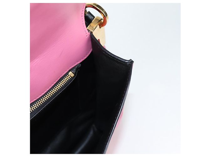 PRADA Borsa a mano Bell in pelle 2 in 1 Rosa Oro Auth 141818M D'oro - vista 21