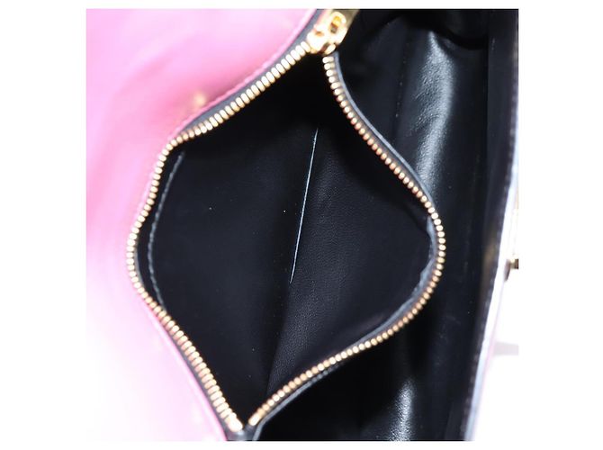 PRADA Borsa a mano Bell in pelle 2 in 1 Rosa Oro Auth 141818M D'oro - vista 24