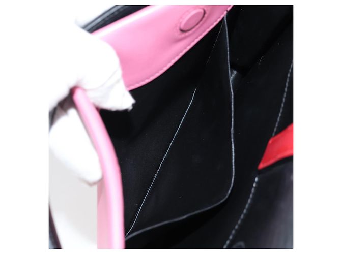 PRADA Borsa a mano Bell in pelle 2 in 1 Rosa Oro Auth 141818M D'oro - vista 26