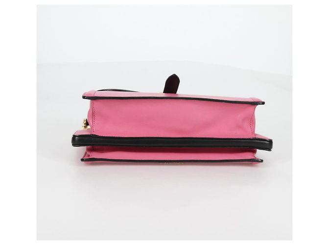 PRADA Borsa a mano Bell in pelle 2 in 1 Rosa Oro Auth 141818M D'oro - vista 5