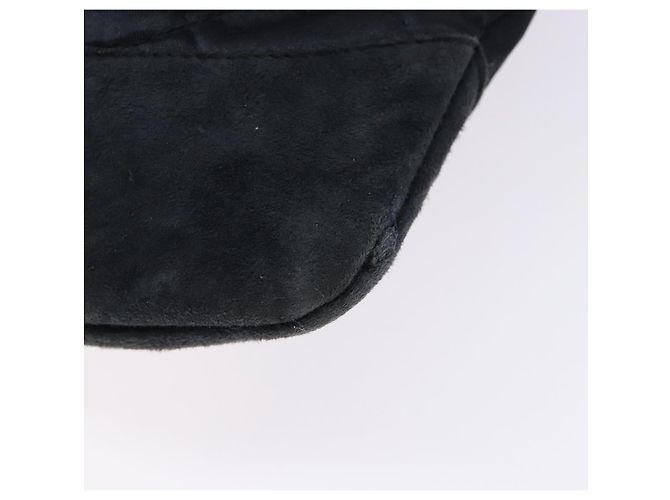 CHANEL Pouch Matelassé Satin Nero CC Auth 141547 - vista 14