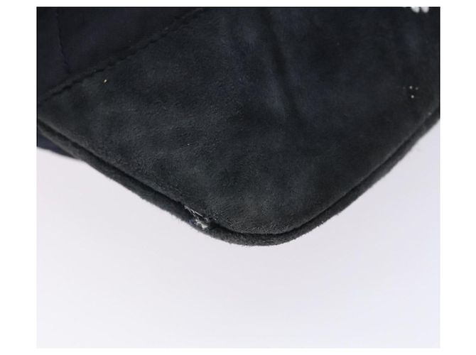 CHANEL Pouch Matelassé Satin Nero CC Auth 141547 - vista 15