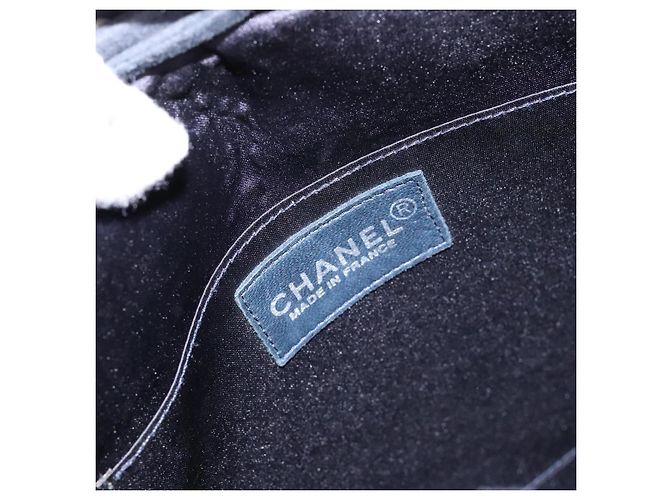 CHANEL Pouch Matelassé Satin Nero CC Auth 141547 - vista 18