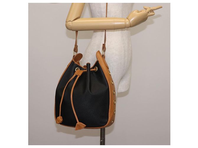 Borsa a Spalla in PVC Pelle Nera Auth SW1561 di SAINT LAURENT Nero - vista 21