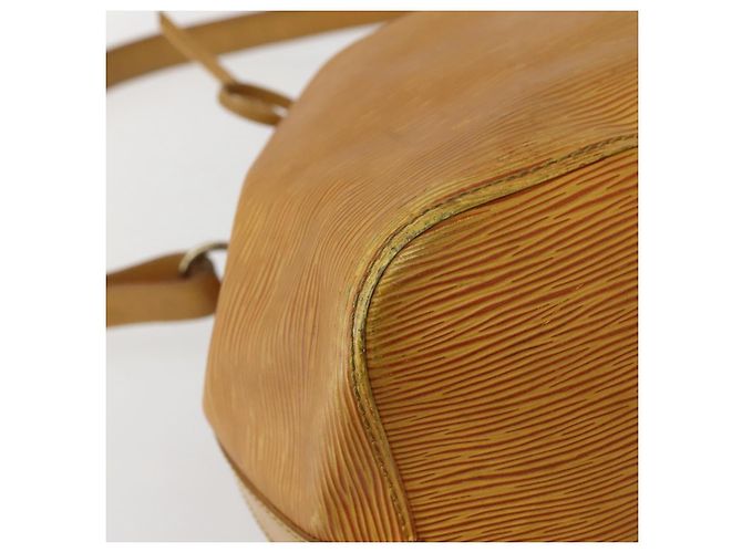 Noe LOUIS VUITTON Borsa a Spalla Petit Noé Epi Gialla M44109 LV Auth 142786 Giallo - vista 14
