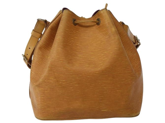 Noe LOUIS VUITTON Borsa a Spalla Petit Noé Epi Gialla M44109 LV Auth 142786 Giallo - vista 2