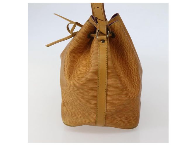 Noe LOUIS VUITTON Borsa a Spalla Petit Noé Epi Gialla M44109 LV Auth 142786 Giallo - vista 4