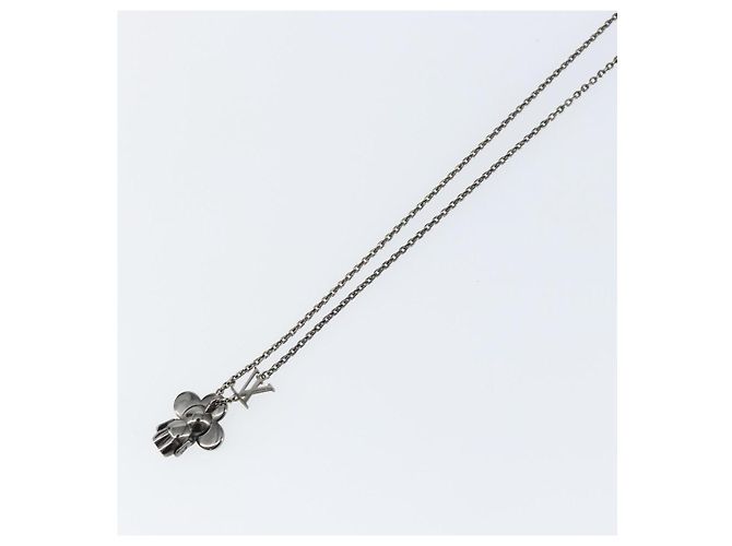 Louis Vuitton Pendente Vivienne S00 Collana metallo Nero M00831 LV Auth 140421 - vista 11