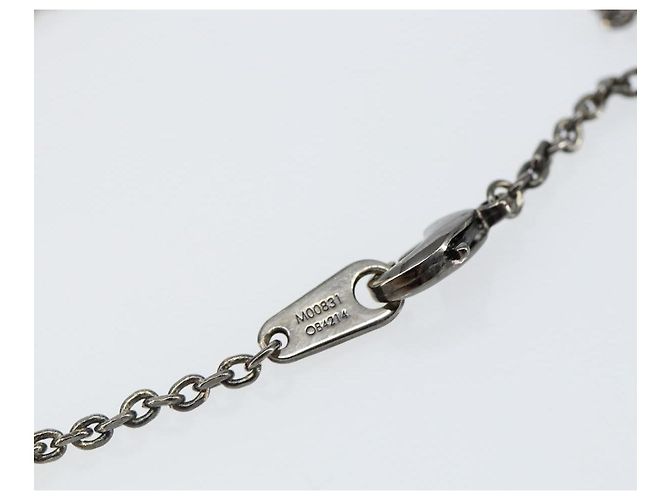 Louis Vuitton Pendente Vivienne S00 Collana metallo Nero M00831 LV Auth 140421 - vista 15