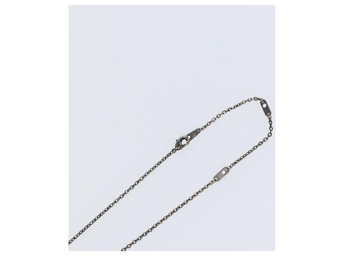 Louis Vuitton Pendente Vivienne S00 Collana metallo Nero M00831 LV Auth 140421 - vista 6