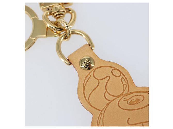 LOUIS VUITTON Takashi Murakami Portachiavi Panda Charm Beige M62637 Auth 142403V - vista 4