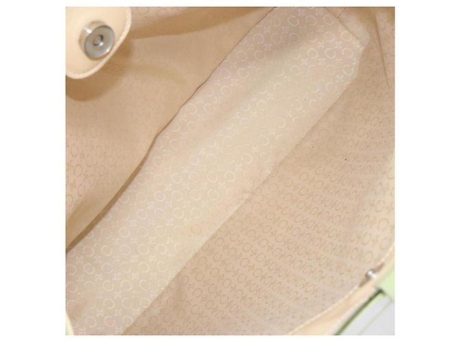 Céline Borsa a mano CELINE in suede argento verde chiaro Auth 141764 - vista 11