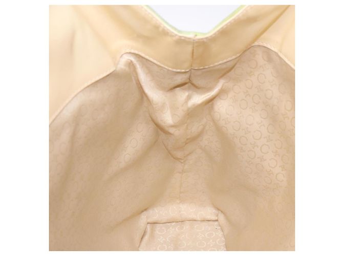Céline Borsa a mano CELINE in suede argento verde chiaro Auth 141764 - vista 19