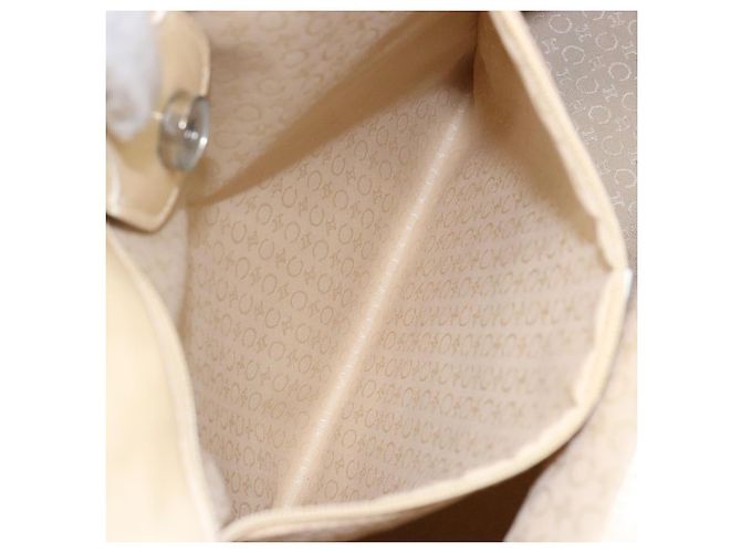 Céline Borsa a mano CELINE in suede argento verde chiaro Auth 141764 - vista 20