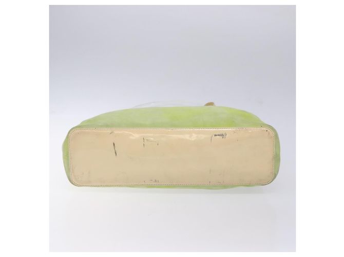 Céline Borsa a mano CELINE in suede argento verde chiaro Auth 141764 - vista 5