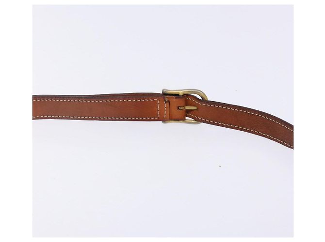 Céline Borsa a spalla circolare in tela Macadam CELINE in pelle PVC marrone oro Auth 141611 D'oro - vista 8