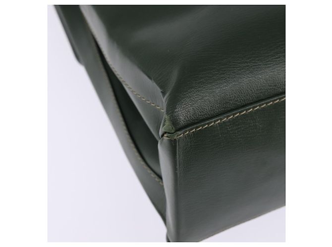 LOEWE Velazquez Borsa a Mano Pelle Suede 2in1 Verde Oro Auth BA6067 D'oro - vista 16