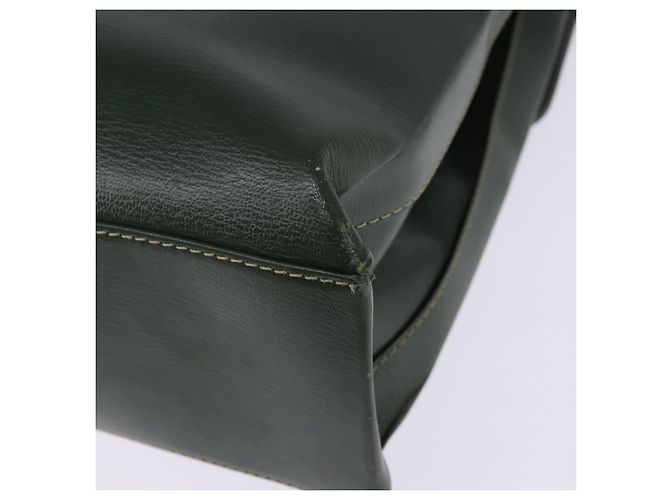 LOEWE Velazquez Borsa a Mano Pelle Suede 2in1 Verde Oro Auth BA6067 D'oro - vista 17