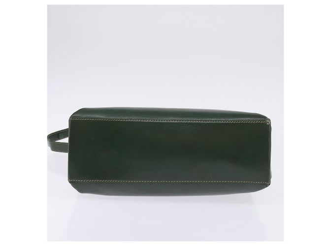 LOEWE Velazquez Borsa a Mano Pelle Suede 2in1 Verde Oro Auth BA6067 D'oro - vista 5