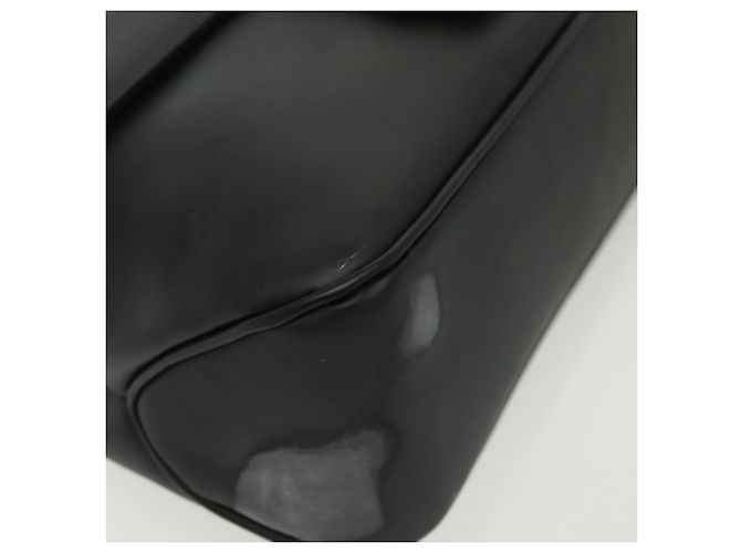 Borsa a Spalla Salvatore Ferragamo Vala in Pelle Nera Argento Autentica 141933 - vista 15