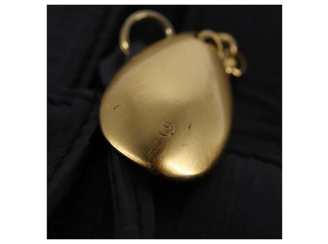 Zaino BALLY in pelle nera e oro Auth BA4807 Nero D'oro - vista 10