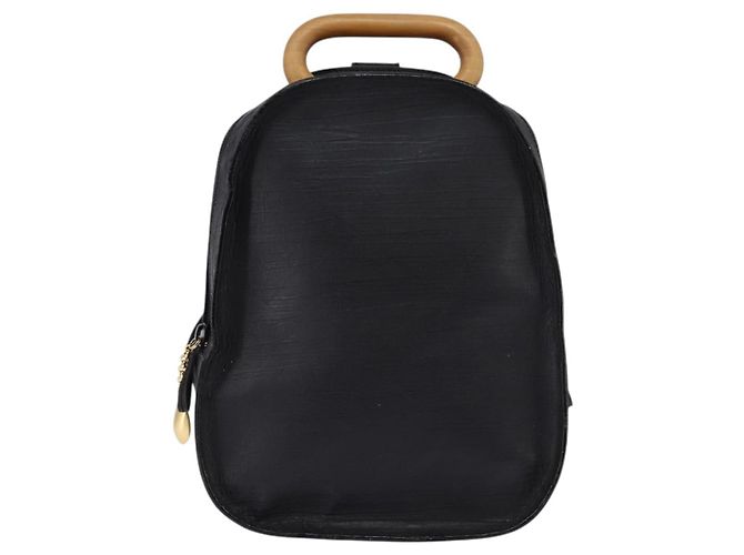 Zaino BALLY in pelle nera e oro Auth BA4807 Nero D'oro - vista 13