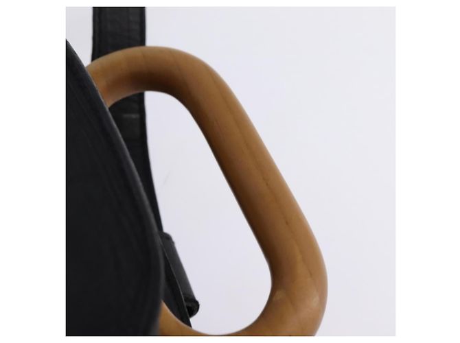 Zaino BALLY in pelle nera e oro Auth BA4807 Nero D'oro - vista 14
