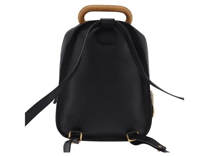 Zaino BALLY in pelle nera e oro Auth BA4807 Nero D'oro - vista 2