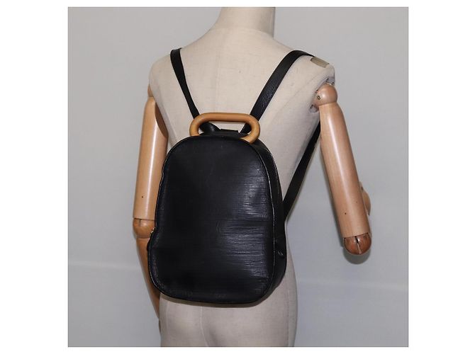 Zaino BALLY in pelle nera e oro Auth BA4807 Nero D'oro - vista 23