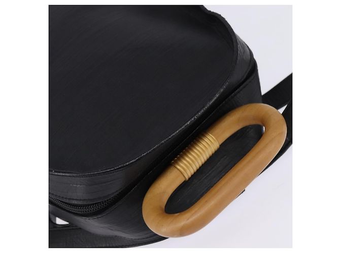 Zaino BALLY in pelle nera e oro Auth BA4807 Nero D'oro - vista 6