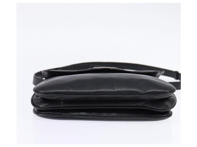 Céline Borsa a Spalla in Pelle Nera e Oro Auth BA5600 Nero D'oro - vista 5