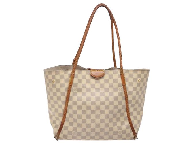 LOUIS VUITTON Borsa Tote Propriano Damier Azur N44027 Auth LV 141434 - vista 2