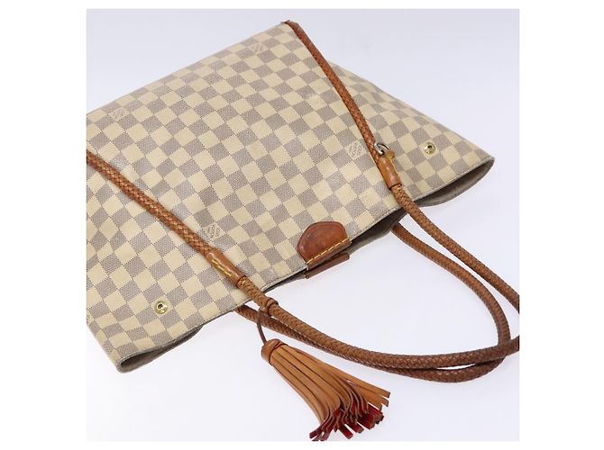 LOUIS VUITTON Borsa Tote Propriano Damier Azur N44027 Auth LV 141434 - vista 6