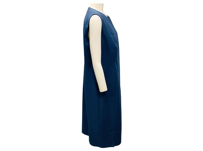 Ärmelloses Shift-Kleid Akris Deep Blue Blau - Ansicht 2
