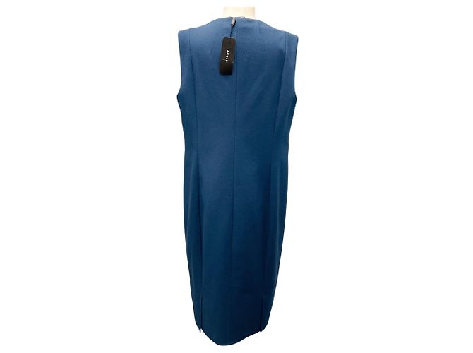 Ärmelloses Shift-Kleid Akris Deep Blue Blau - Ansicht 3