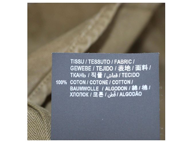 Camicia in denim verde militare a maniche lunghe Saint Laurent - vista 7