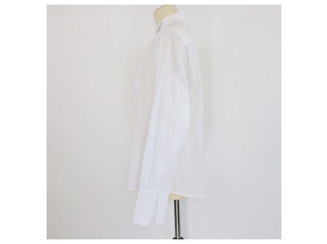 Camisa Tuxedo de Manga Larga de Algodón Blanco Louis Vuitton - vista 2